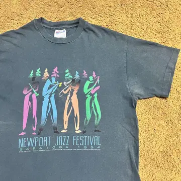 JAZZ FESTIVAL 재즈 USA제 싱글 스티치 구제 의류 티셔츠