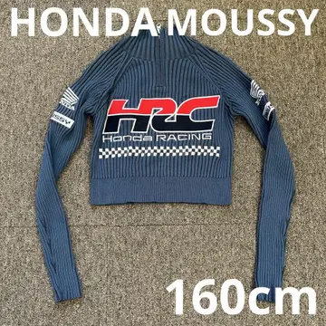 MOUSSY HONDA 크롭 니트 탑