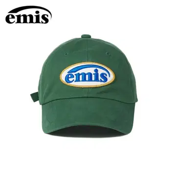 emis 자수 로고 그린 캡