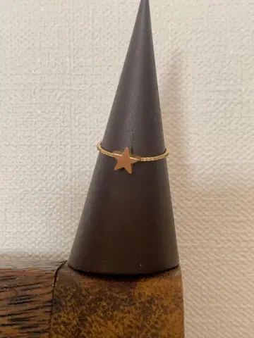 별 모양 모티브 골드링 약 11호