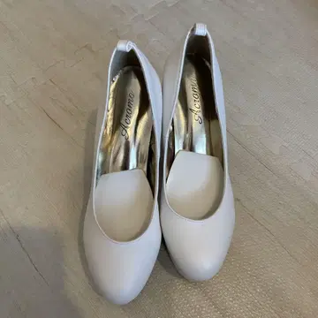 브라이덜 화이트 플랫폼 힐