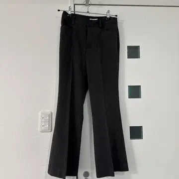 새상품급 슬랙스 여성용 슬랙스 다크 그레이 플레어 팬츠 여성용