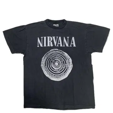 11560 NIRVANA 티셔츠 락 티셔츠 밴딩 티셔츠 양면 L