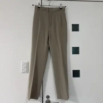 새상품급 여성용 슬랙스 베이지 슬랙스 오피스 캐주얼 캐주얼