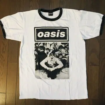 오아시스 oasis L 링거 밴딩 티셔츠 락 티셔츠
