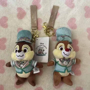플래그십 도쿄 그랜드 오픈 칩 앤 데일 봉제 인형 키링