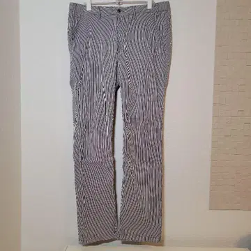 INTERMEZZO 스트레치 팬츠 W90cm 스트라이프 코튼 혼방