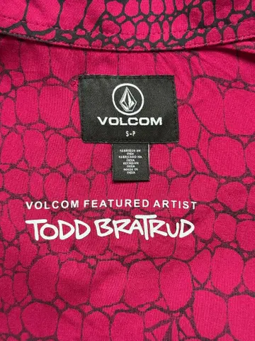 VOLCOM 반팔 알로하 셔츠 US S (일본 M 상당)