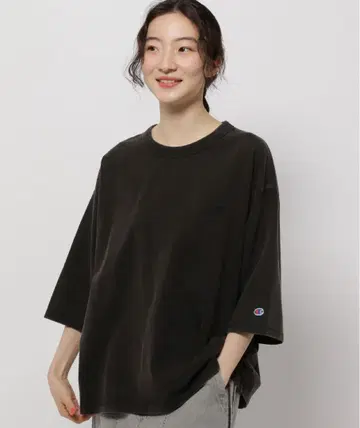 챔피온 크루 7부 루즈 티셔츠 풀오버