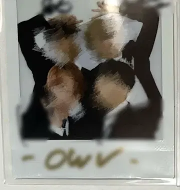 OWV 사인 포함 폴라로이드 사진