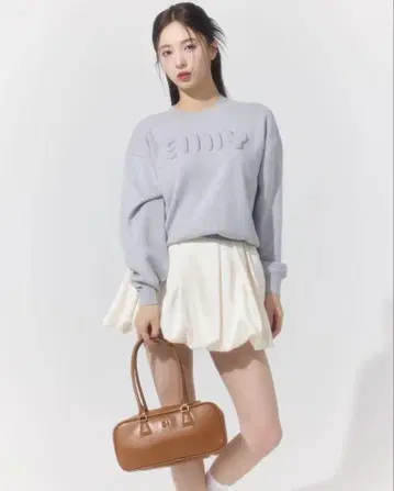 eimyistore 새틴 벌룬 스커트