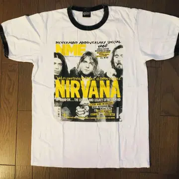 닐바나 Nirvana L 링거 밴딩 티셔츠 락 티셔츠