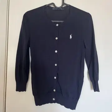 Ralph Lauren 네이비 7부 소매 가디건 M
