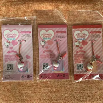 헬로키티 스트랩 백화점 오리지널 스티커 포함