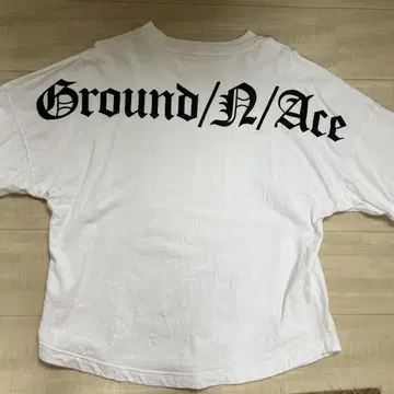 GROUND/N/ACE 화이트 티셔츠 M
