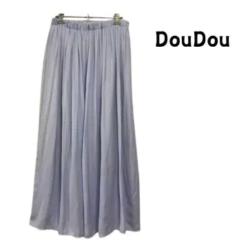 DouDou 플리츠 롱 스커트 플리츠 스커트