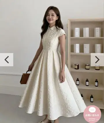 생일 파티 자카드 헤프번 드레스
