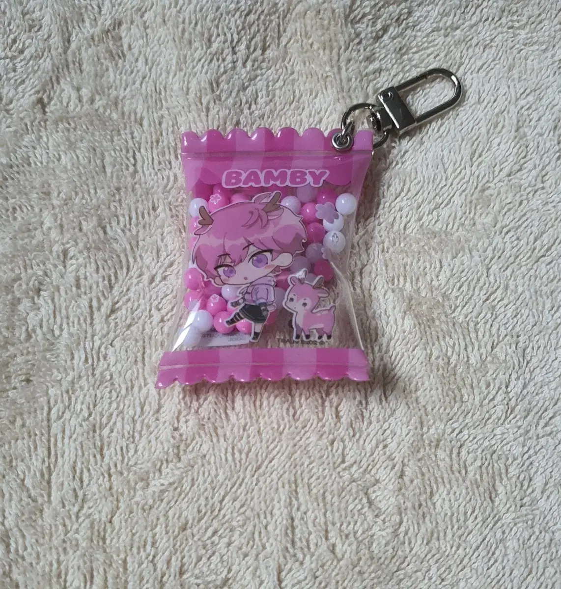 PLAVE Animate Plus Bead Keyring Bamby
