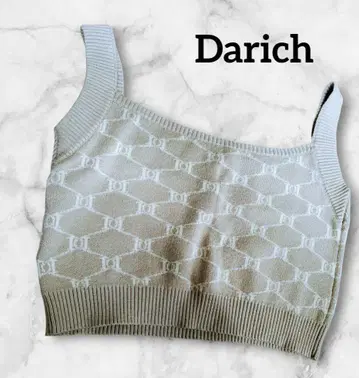 Darich 베이지 슬리브리스 니트 F 사이즈