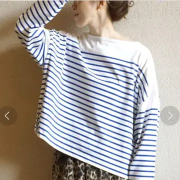 럭스 패널 보더 보트넥 풀오버