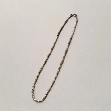 VINTAGE SILVER 925 로프 체인 목걸이 실버