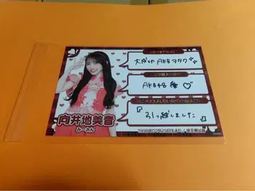무카이 미네 AKB48 봄 네이비 SPECIAL 복권 오리지널 전도 카드