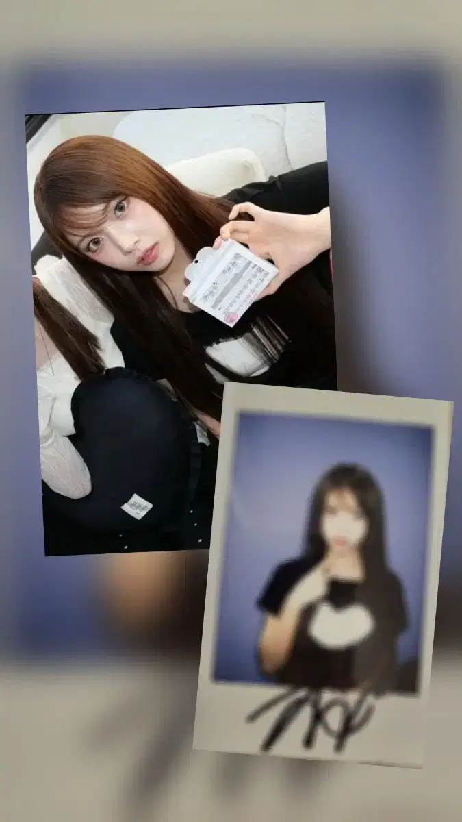 Nmixx jiwoo Autographed Polaroid sign pola wts
