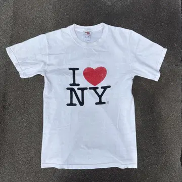I LOVE NY 90s 티셔츠 피치 t