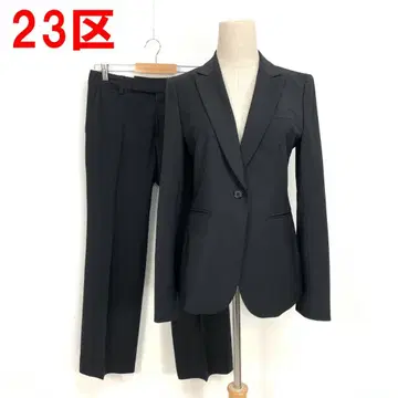 A6321 23구 팬츠 수트 세트 울 테일러드 자켓 블랙 40