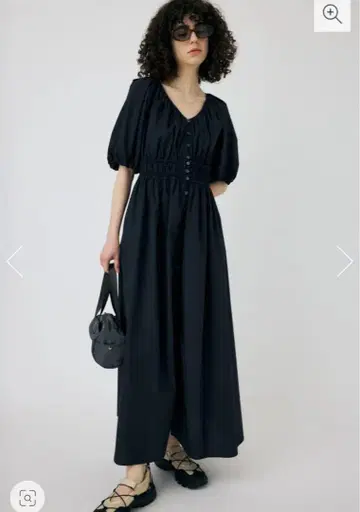 MOUSSY WAIST GATHER 롱 드레스 1