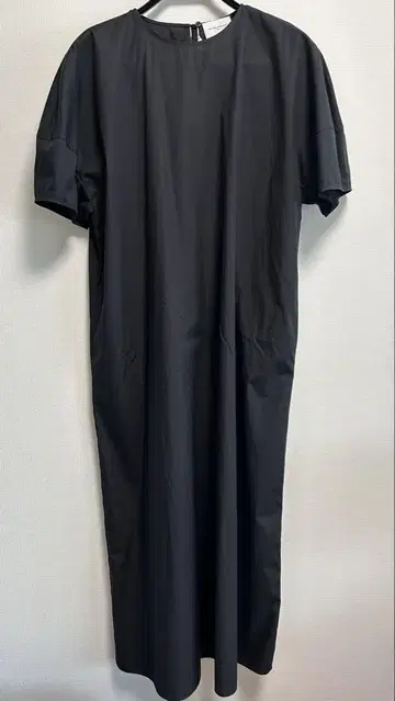 UNITED ARROWS 블랙 셔츠 원피스 반팔 롱