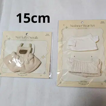 쓰리코인즈 봉제 인형 오버롤 이너 세트 15cm 품절