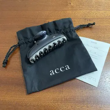 acca 헤어 클립 블랙