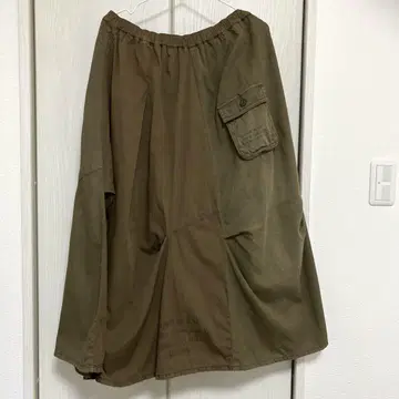 라임 잉크 변형 롱 스커트