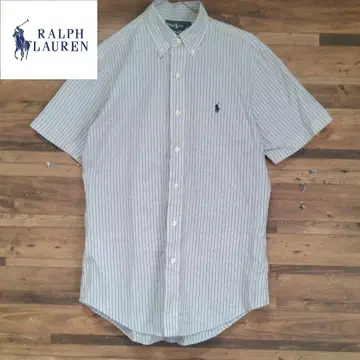 RALPH LAUREN 랄프 로렌 포니 로고 자수 스트라이프 셔츠