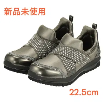 누디 워크 스니커즈 스트레치 비쥬 크로스 벨트 22.5cm 신발