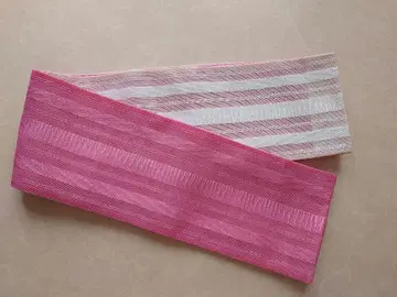 기모노 반폭 오비 여름 오비 화이트 핑크 계열