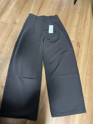 MONO-MART 다크 브라운 와이드 팬츠 L