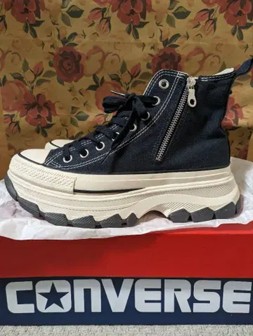 컨버스 CONVERSE 통굽 하이컷 스니커즈 블랙