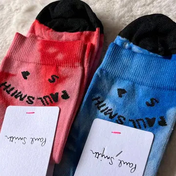 새상품 폴 스미스 Paul Smith Happy 타이다이 삭스 2족 세트