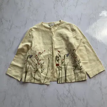 로라 애슐리 노카라 자켓 9 꽃무늬 자수 디자인 봄/여름용