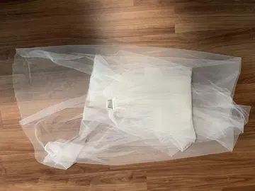 웨딩 베일 롱 자수 없음