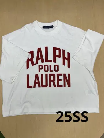 PORO Ralph Lauren 로고 프린트 티셔츠 L