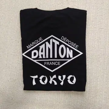 단톤 티셔츠 남성용 블랙 2XL