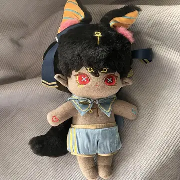 무속성 봉제 인형 먼지 아누 20cm 출생 카드 포함