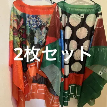 간사이 만박 브라질 판초 파랑고레 2장 세트