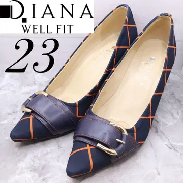 diana 다이애나 벨트 체크 블랙 스틸레토 펌프스 23