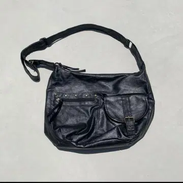 00s 가죽 숄더백 그런지 y2k