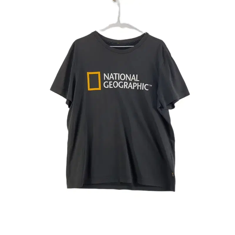 G8017 NATIONAL Men's 100 Logo Black Short Sleeve T-Shirt