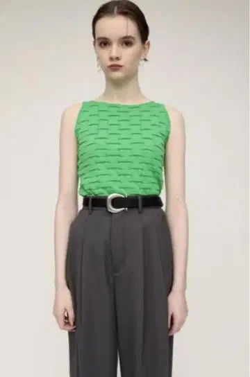Sly checker knit 탱크탑